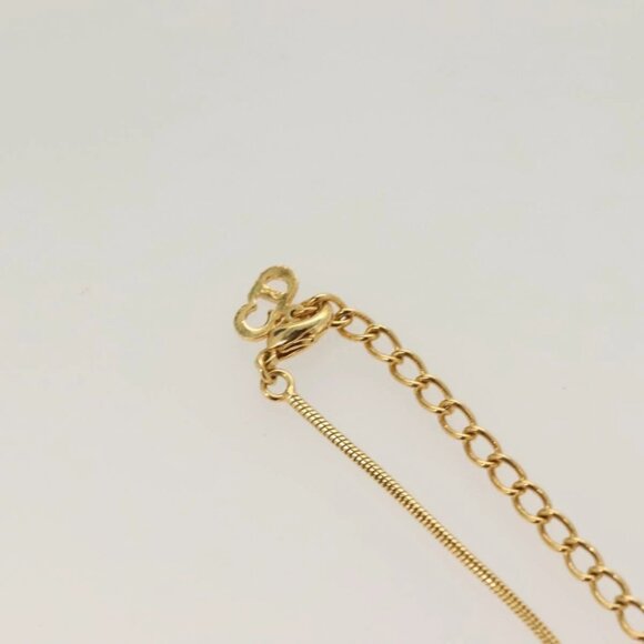 Christian Dior Necklace metal Gold Auth SW950 - Picture 8 of 16